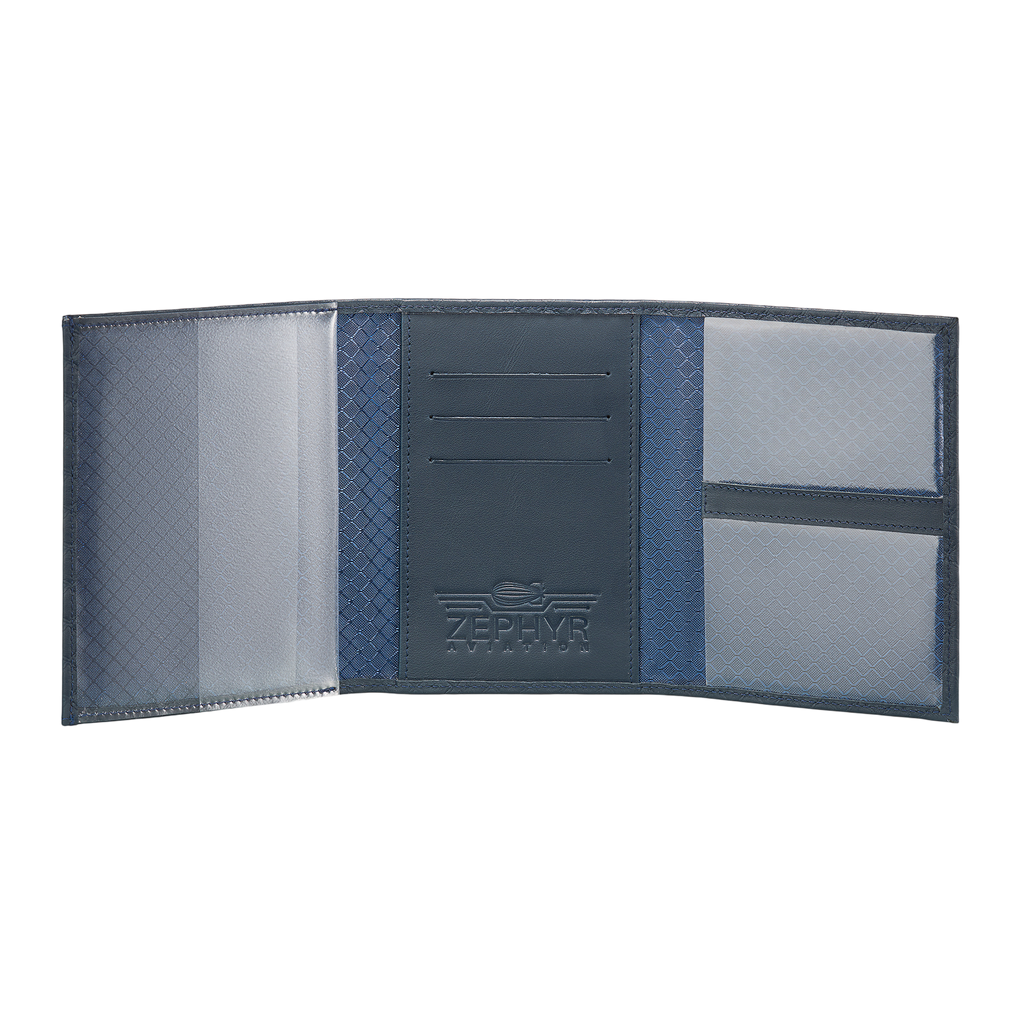Leather: Diamond, Color: Atlantique Blue, Open