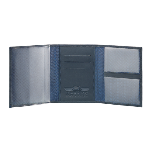 Leather: Diamond, Color: Atlantique Blue, Open