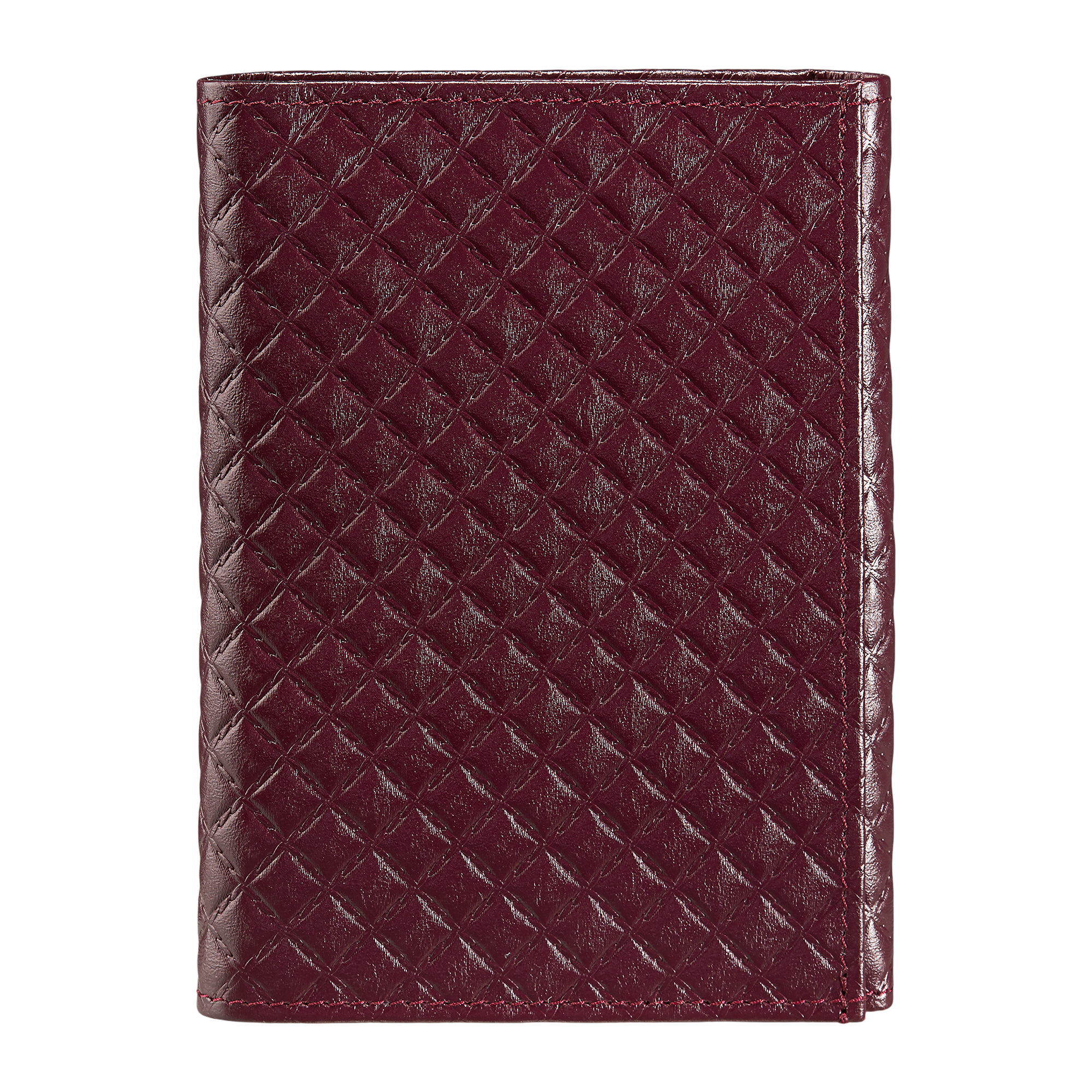 Leather: Diamond, Color: Burgundy, Closed