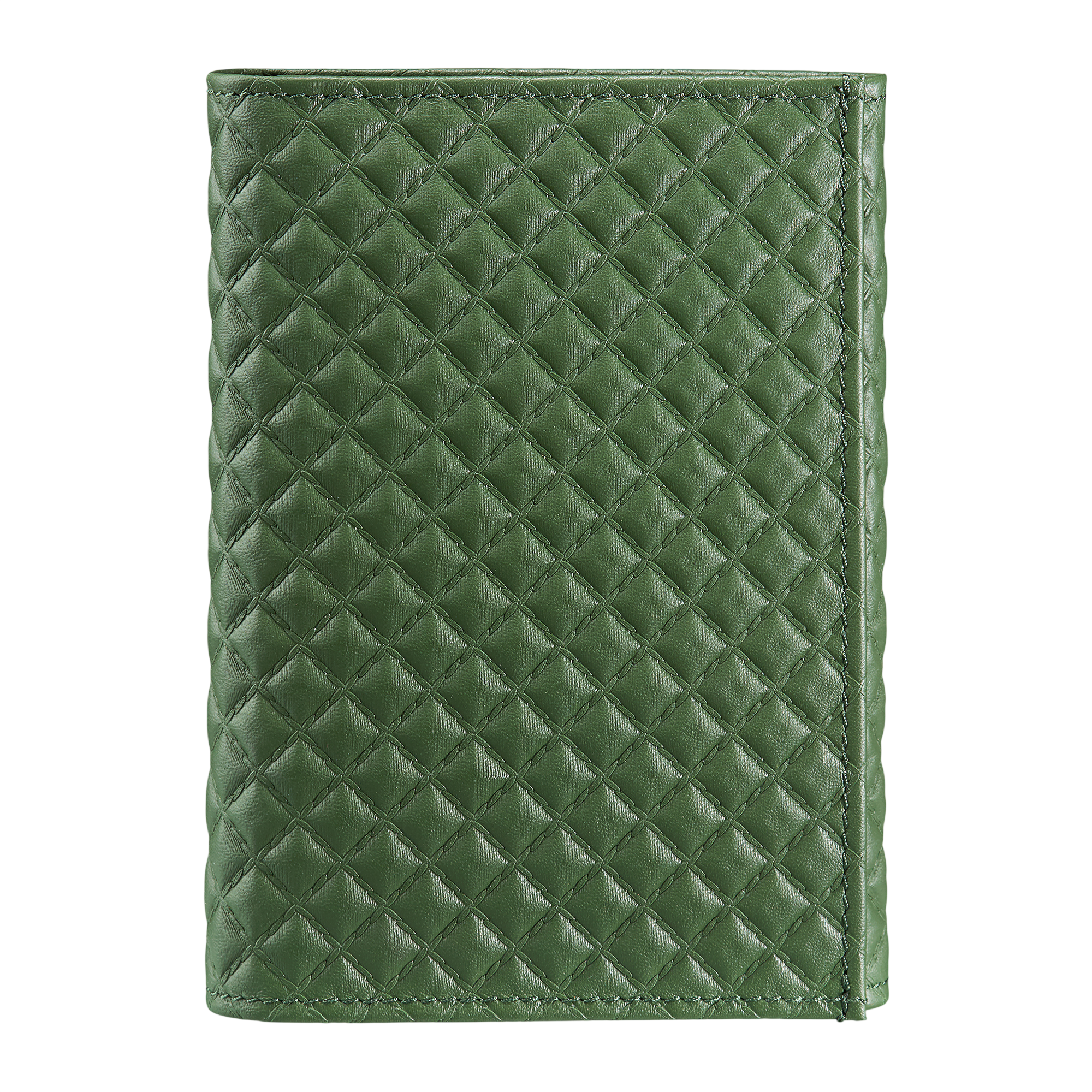 Leather: Diamond, Color: Emerald, Closed
