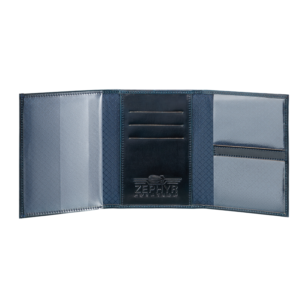 Leather: Shell Cordovan, Color: Heritage Sapphire, Open