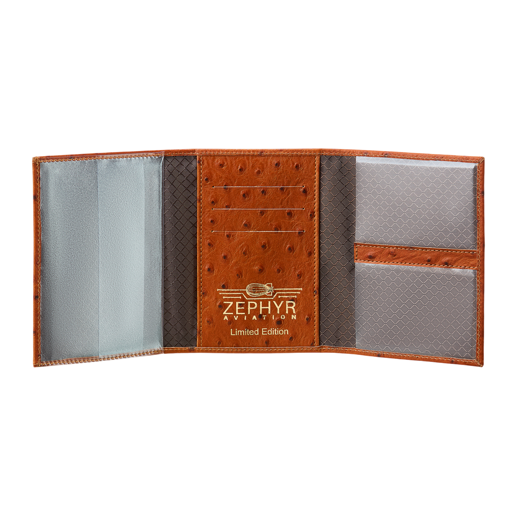 Leather: Limited Edition, Color: Ostrich Light Brown, Open